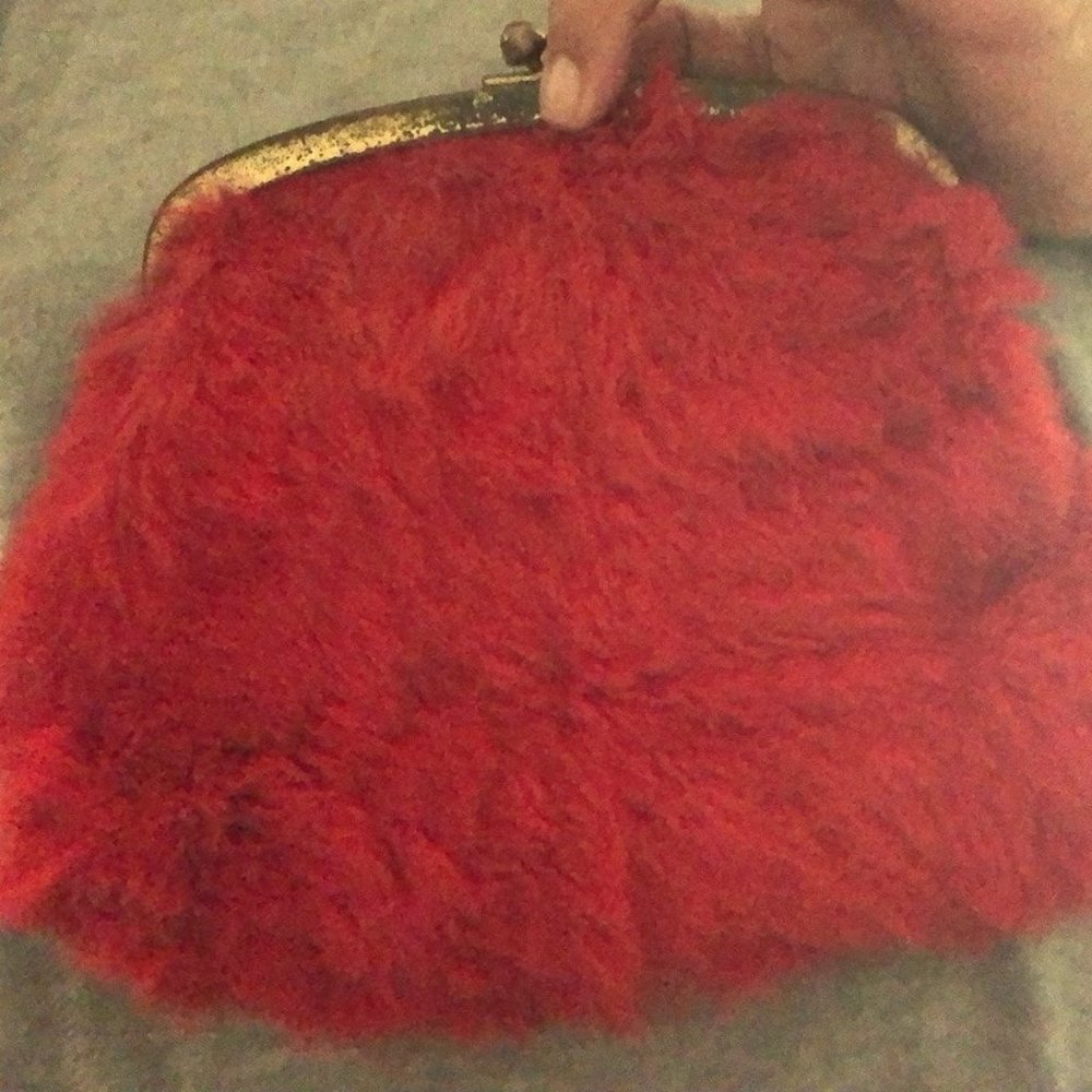 Vintage Red Bunny Purse
